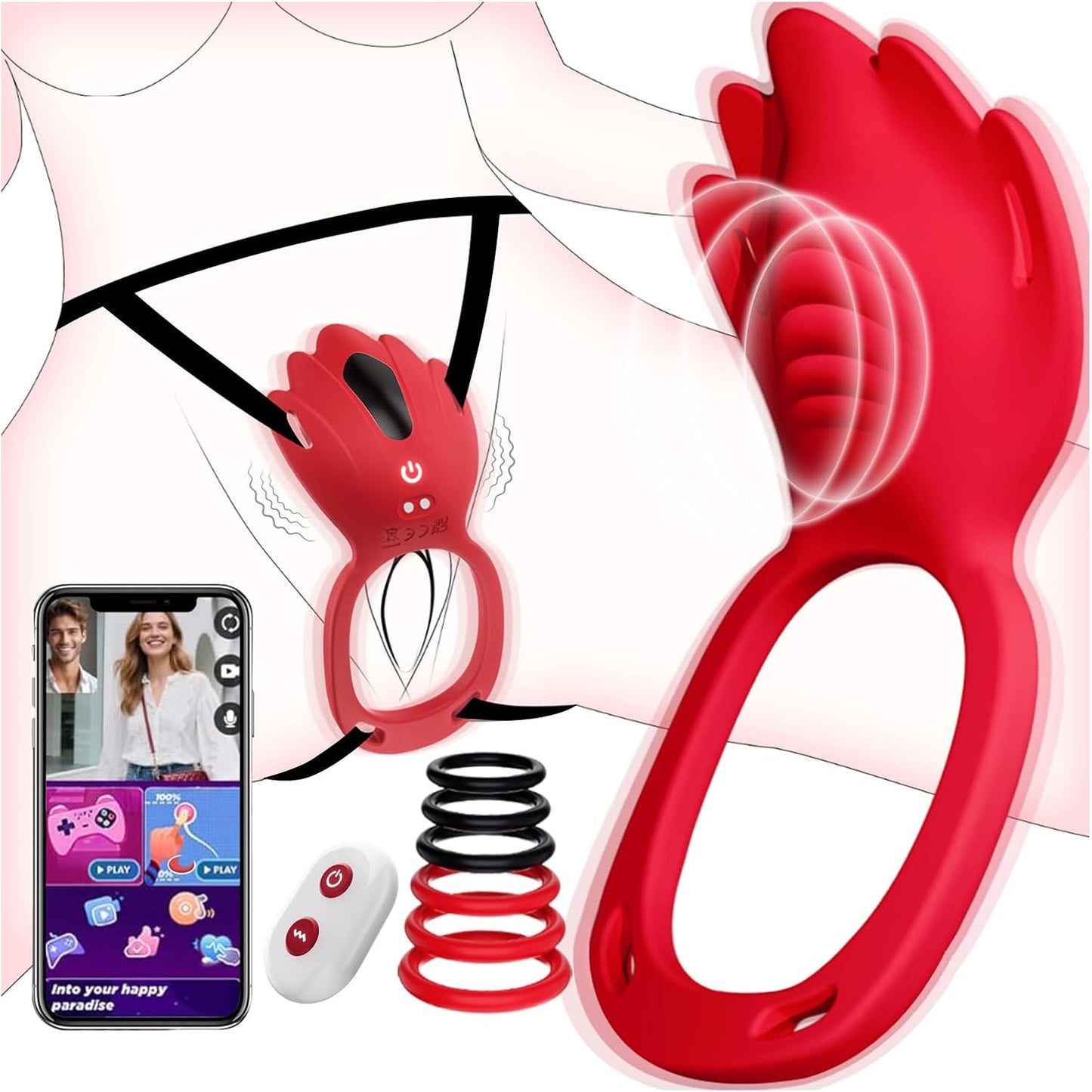KI-Dialog Vibratorensets Butterfly Klitoris Vibrator mit 9 Vibrations