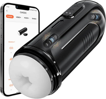 Automatischer Masturbator Stroker Blowjob Sexmaschine mit 10 Vibrationsmodi