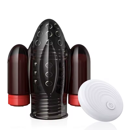 Elektrischer Penistrainer Eichelvibrator Stimulator Masturbator mit 10 Vibrationsmodi