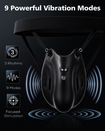 Elektrische Penis Trainer Vibratorensets Keuschheitskäfig Eichel Stimulator mit 9 Vibrations