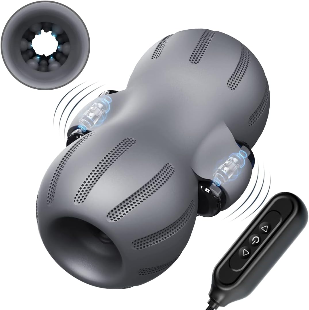 Doppelseitiger Penistrainer Massagegerät mit 3 Vibrationsmodi und 9 Geschwindigkeiten