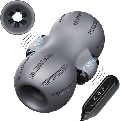 Doppelseitiger Penistrainer Massagegerät mit 3 Vibrationsmodi und 9 Geschwindigkeiten
