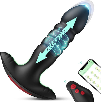 Prostata Massager Analvibratoren Stimulator mit 3 Stoßmodi und 7 Vibrationsmodi