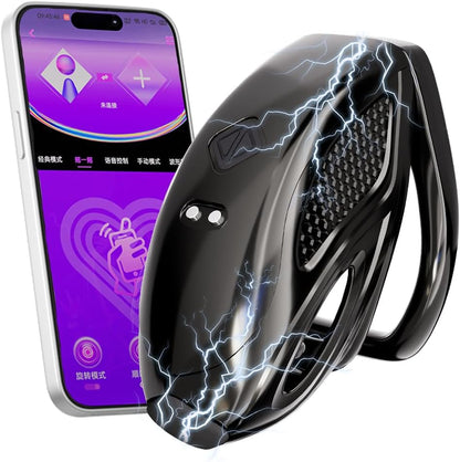 BDSM Fetisch Bondage Keuschheit Chastity Cage mit Elektroschock & 3 Cockringe