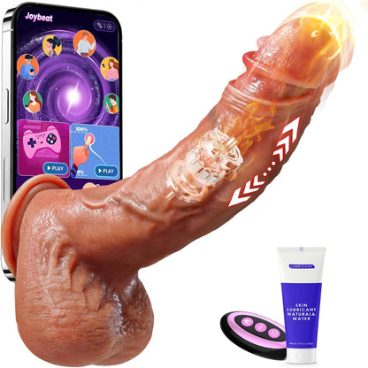 Verbesserte 5 IN 1 KI-interaktiven Dildo Vibrator mit Stoßend & Vibrierend & Wärmend