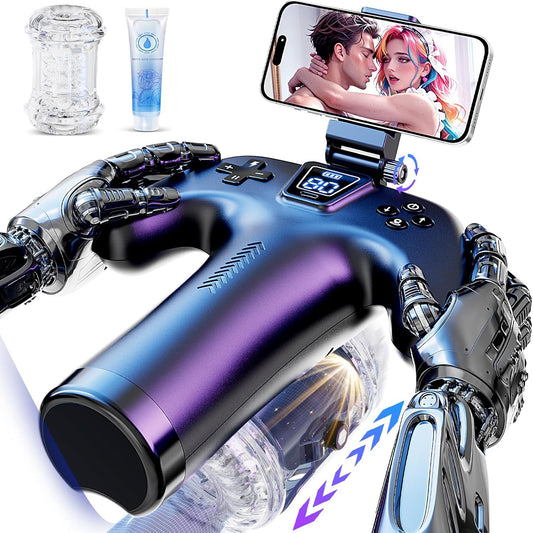 Elektrischer Masturbator Sex Machine mit 5 Schubmodi & 1-10 cm Stoßweg