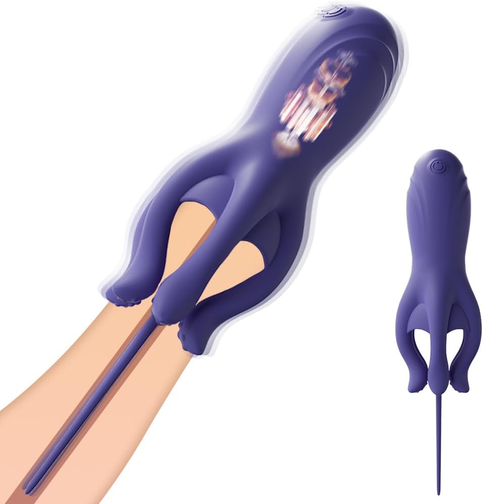 2 IN 1 Eichelvibrator Prostata Stimulation Penis Vibrator  Dilatatoren mit 10 Vibrationmodi