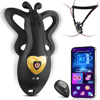 Butterfly Klitoris Vulva Vibrator mit 9 Vibrationen & APP Fernbedienung