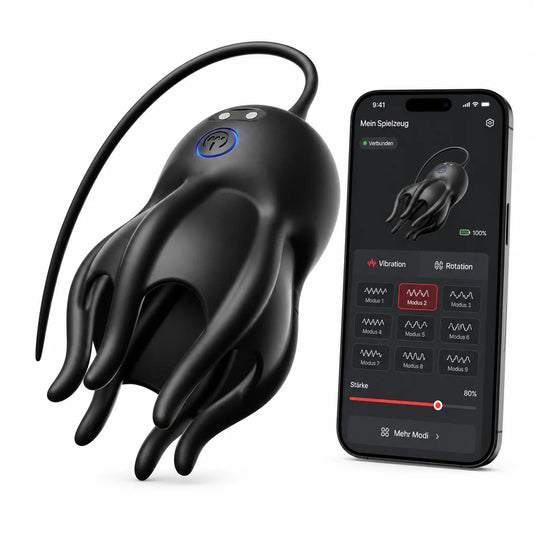 Elektrischer Penistrainer Vibrator Eichelstimulator mit 10 Vibrationsmodi
