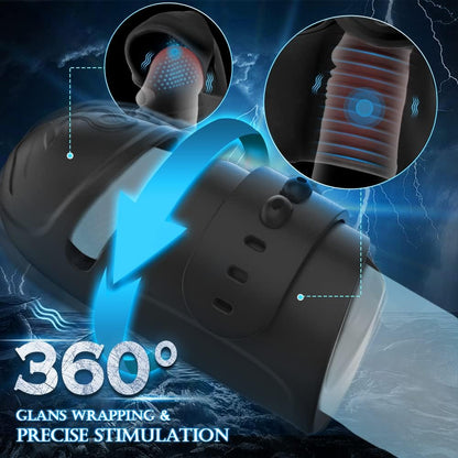 Einstellbarer Elektrische Penis Vibrator Eichelstimulator mit 10 Vibrationsmodi