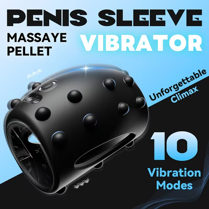 Penistrainer Cockring Vibrator Stimulator Penishülle mit 10 Vibrationsmodi