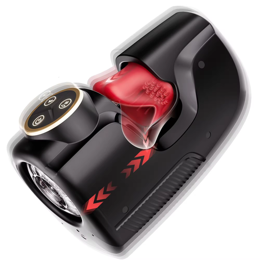 3 IN 1 Eichelstimulation Penistraining Vibrator Stroker mit Beiß & Stoß & Vibrationsfunktion