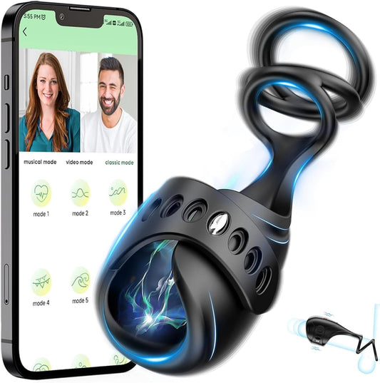 Elektrischer Penis Trainer Vibrator Eichel Stimulator mit 9 Vibrationsmodi