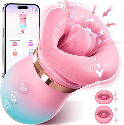 5 IN1 Saugvibrator Rose Toy mit 10 Vibrationsmodi & 4 Saugmodi