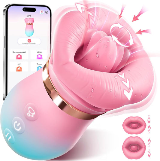 5 IN1 Saugvibrator Rose Toy mit 10 Vibrationsmodi & 4 Saugmodi
