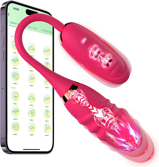 Doppelköpfiges Vibrator G-Punkt Analvibratoren mit 10 Vibrations und Dehnungsmodi