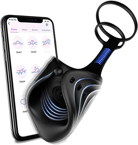 2 IN 1 Elektrischer Penistrainer Vibrator Stimulator Masturbator mit 10 Modi