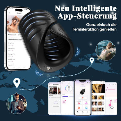Elektrischer Penistrainer Vibrator Stimulator Masturbator mit 9 Vibrationsmodi