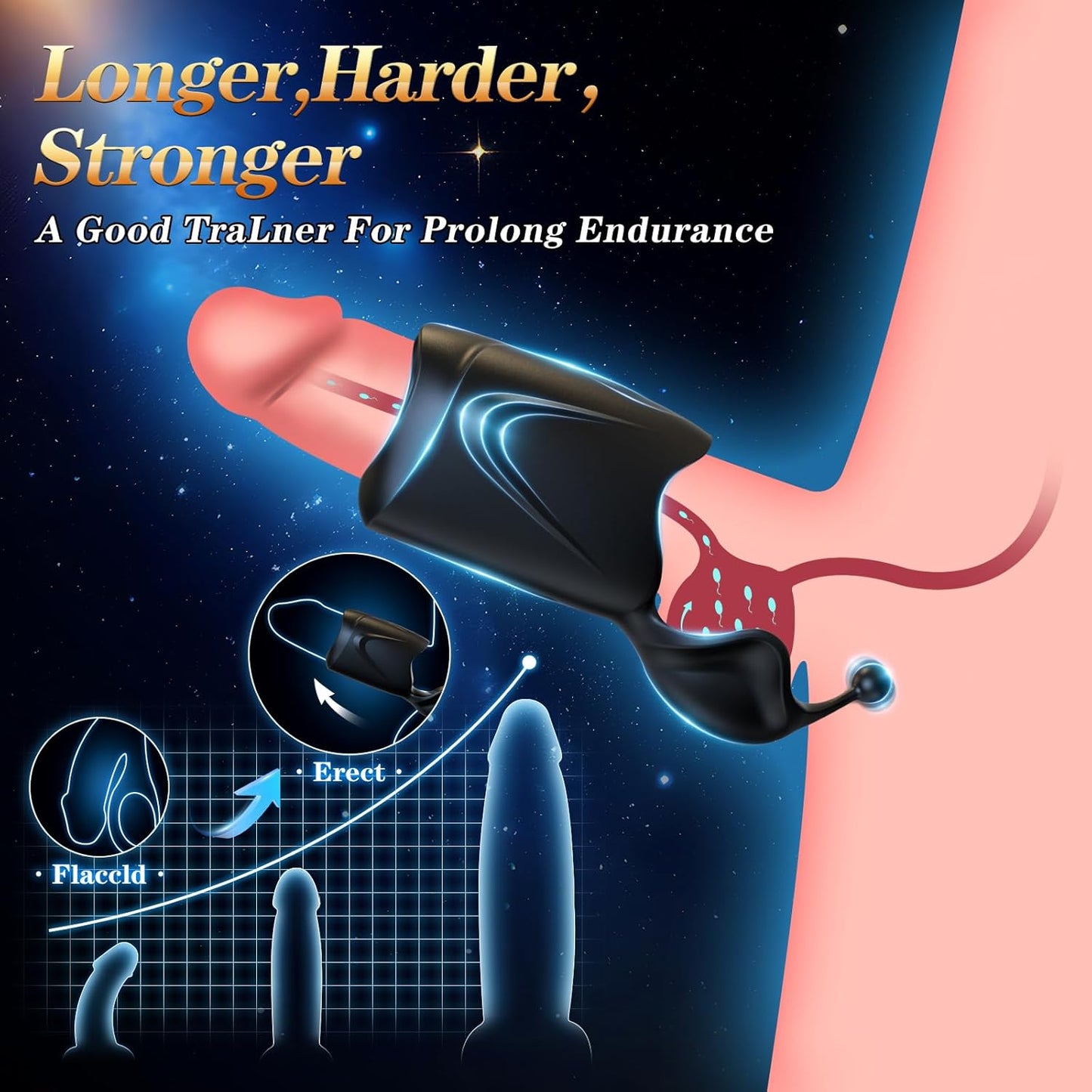 Elektrischer Masturbationsbecher Penistrainer Vibrator Trainer mit 10 Vibrationsmodi