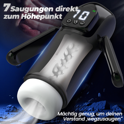 8 IN 1 Automatischer Masturbator Stroker Blowjob mit 7 Vibrationsmodi und Saugmodi