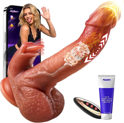 KI-interaktiven Dildo Penis Heizstäbe Vibrator mit 9 Vibrations & Stoßvibration