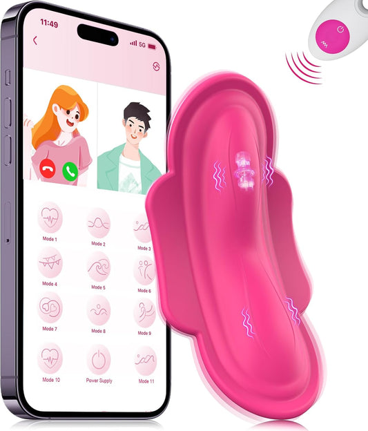 Tragbare Mini Vibrator Klitoris Stimulator mit 11+5 Vibrationsmodi