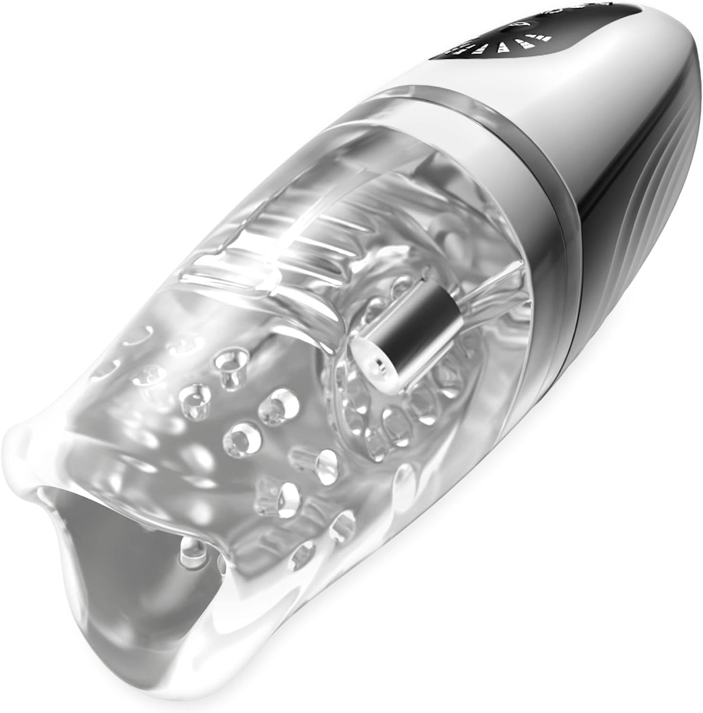 Automatische Masturbatoren Penistrainer Blowjob mit 8 Vibrationsmodi und 5 Bitting