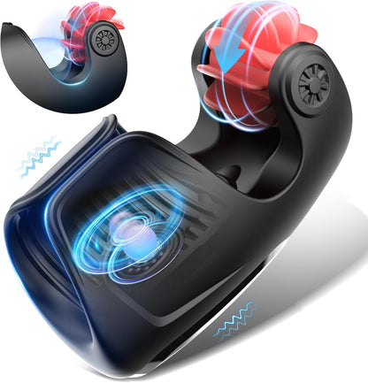 Elektrische Penistrainer Stroker Blowjob Masturbatoren mit 10 Vibrationsmodi