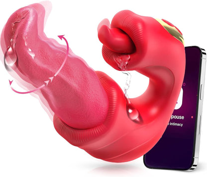 3 IN 1 Klitoris Vibrator G-Punkt Stimulator mit 10 Vibrations und Rotationsmodi