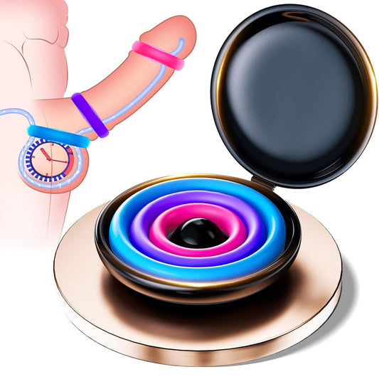 3PCS Farbig Silikon Penisring Set Penisvergrößerung Masturbator