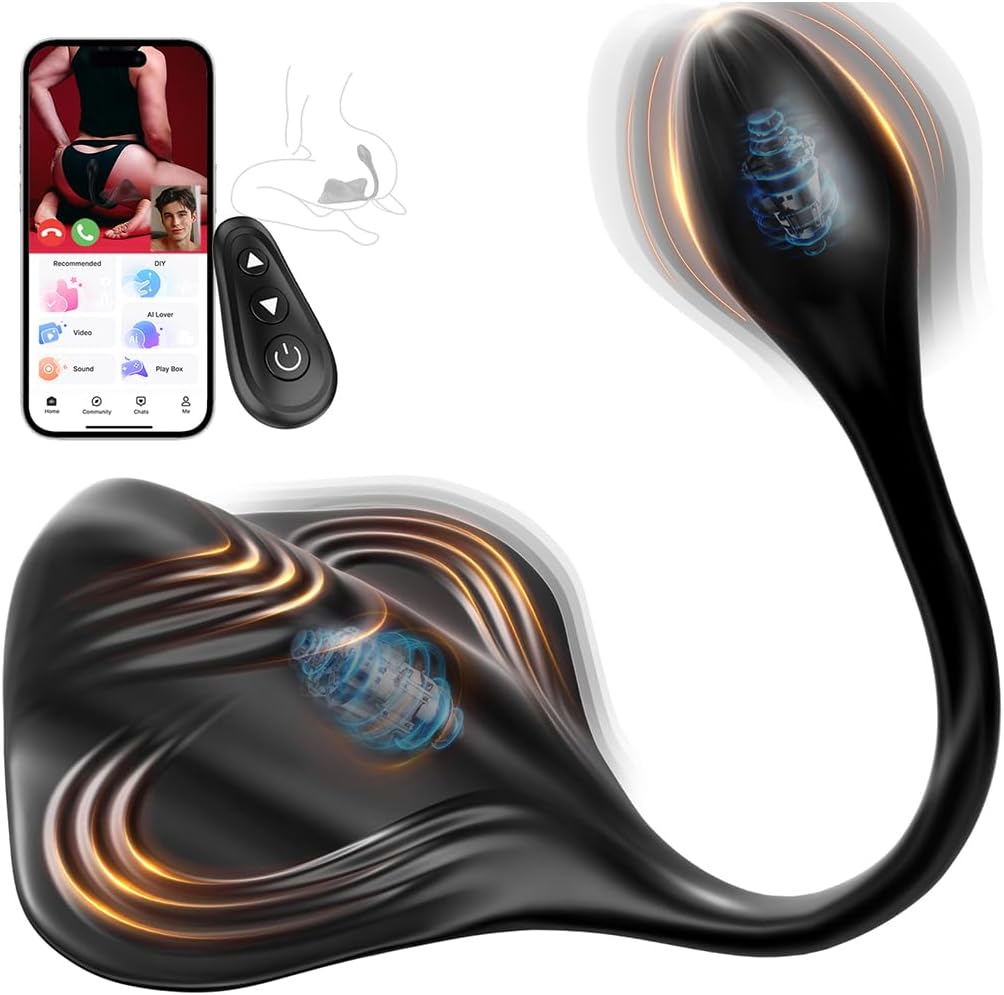 Prostata Massagegerät Analplug Penistrainer Stimulator mit 9+9 Vibrationsmodi