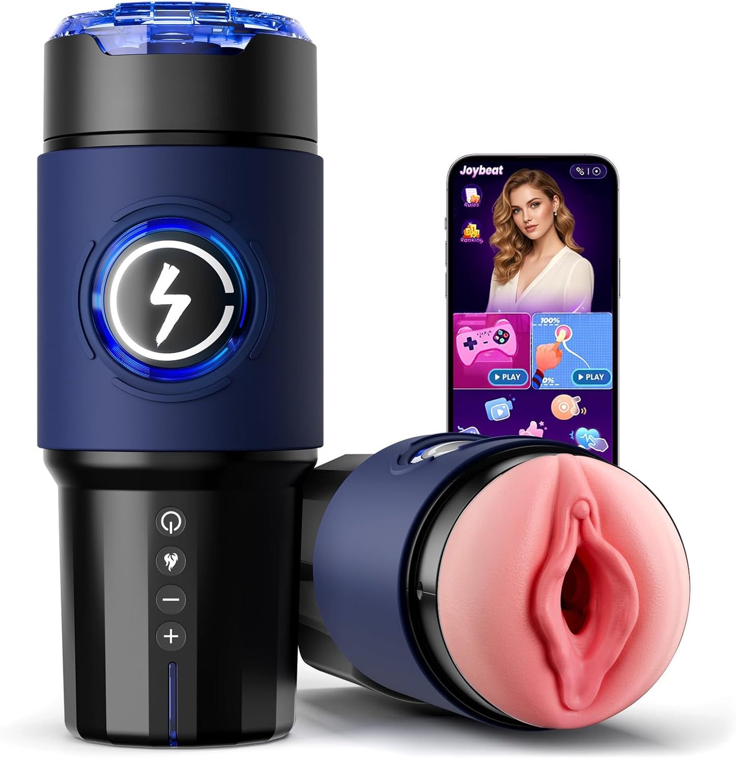 KI-Interaktion 360° Schnellheiz Masturbator mit 5 Teleskopfunktion
