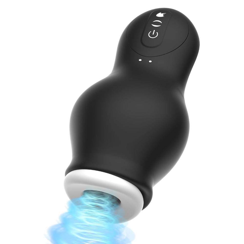 Elektrischer Masturbatoren Penistrainer Stroker Blowjob mit 7 Vibrations und 7 Saugmodi