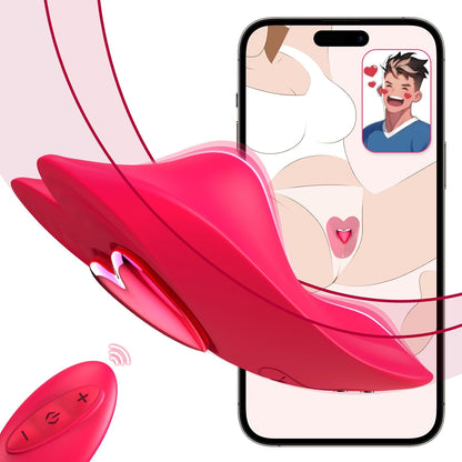 APP Fernbedienung Butterfly Vibrator Klitoris Erotisches Stimulator mit 10 Vibrationsmuster