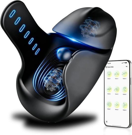 360° Umhüllung Automatische Penistrainer Eichelmassagegerät mit 10 Vibrationsmodi