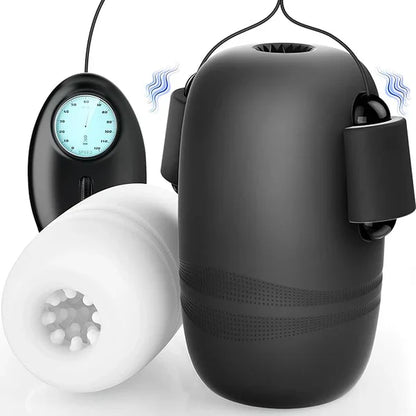 6 in 1 Automatische Penistrainer Vibratoren Masturbatoren mit 8 x 12 Vibrationsmodi