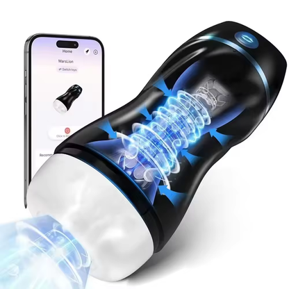 Elektrischer Masturbator Penisstimulator Vibrator mit 7 Vibrations und 3 Saugmodi