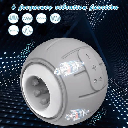 Automatische Penistrainer Vibrator Stroker Blowjob Masturbator mit 6 Vibrationsmodi