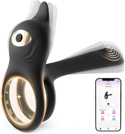 3 IN 1 Doppelte Penis Trainer Vibrator Klitoris Stimulator Cock Ring mit 10 Modi