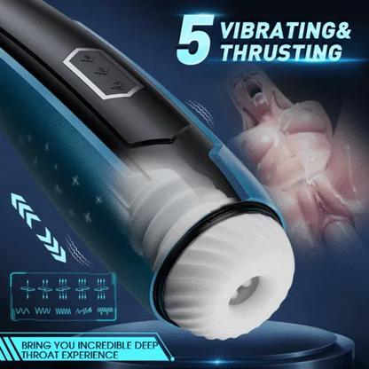 Elektrischer Masturbator Cup Galaxy mit 5 Teleskopmodi und 5 Vibrationsmodi