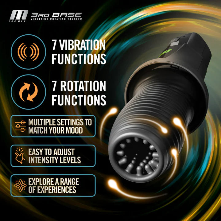 360° Automatische Masturbationsbecher Penistrainer mit 7 Rotationen 10 Vibrationen