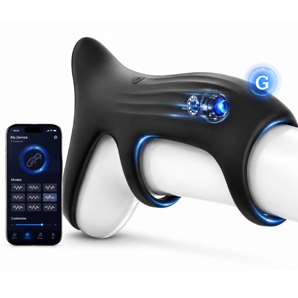 180° Penistrainer Vibrator Stimulator Penishülle mit 10 Intensive Vibrationsmodi