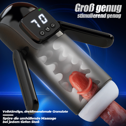 8 IN 1 Automatischer Masturbator Stroker Blowjob mit 7 Vibrationsmodi und Saugmodi