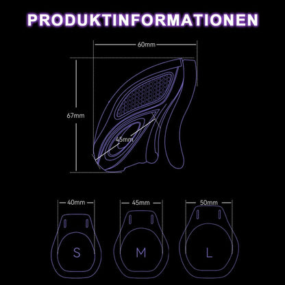 App-gesteuertes E-stim Keuschheitskäfig Peniskäfig Penis Bondage mit 10 Frequenz