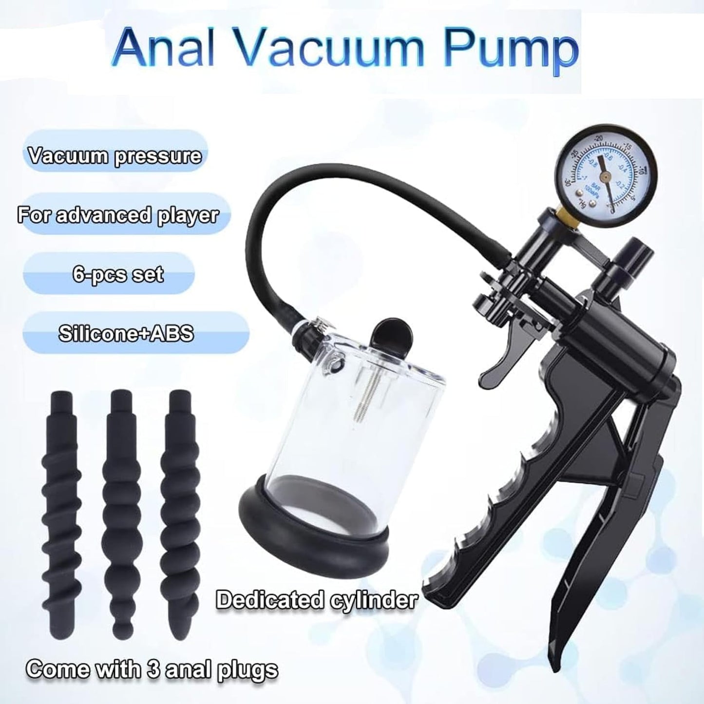 Anal Penis Vakuumpumpe Prostata-Massagegerät Stimulator Masturbator Set