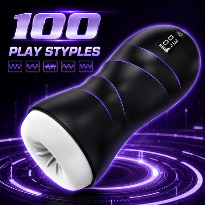 Automatischer Masturbator Blowjob Maschine Penis Stroker mit 100 Play Styples