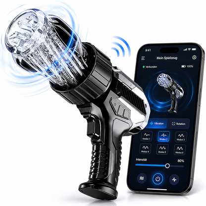 Elektrischer Masturbator Stroker Blowjob Sexmachine mit 10 Teleskop & 10 Rotation