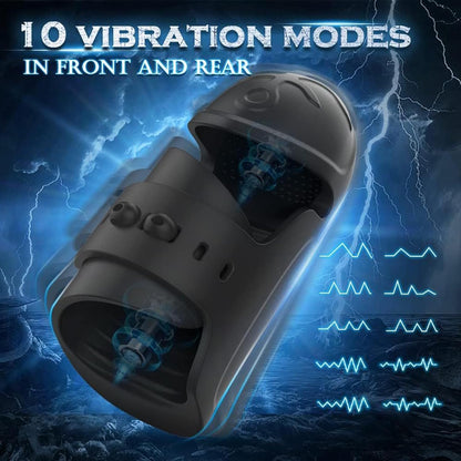 Einstellbarer Elektrische Penis Vibrator Eichelstimulator mit 10 Vibrationsmodi