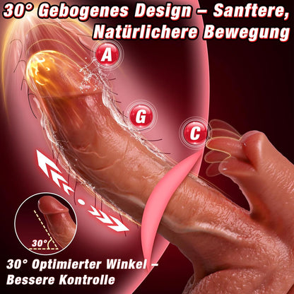 KI-interaktiven Dildo Penis Heizstäbe Vibrator mit 9 Vibrations & Stoßvibration