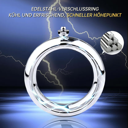 Elektroschock Penisring Eicheltrainer Stimulator mit 5 Einstellbare Geschwindigkeiten